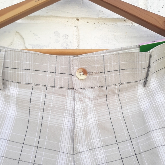 Pro Tour Plaid Golf Shorts size 38 Tan - Picture 4 of 6